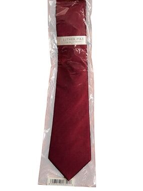 Men's Maroon Solid Tie